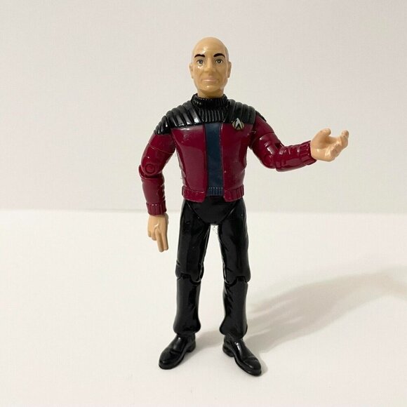 Vintage 1992 Star Trek Captain Jean Luc Picard 4 Inch Action Figure Playmates - Picture 1 of 16